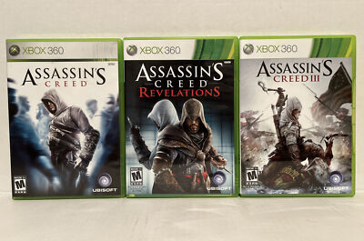 Lot De Jeux Assassin's Creed Pour Xbox 360 - En Très Bon état, Boîtes Et Manuels Inclus