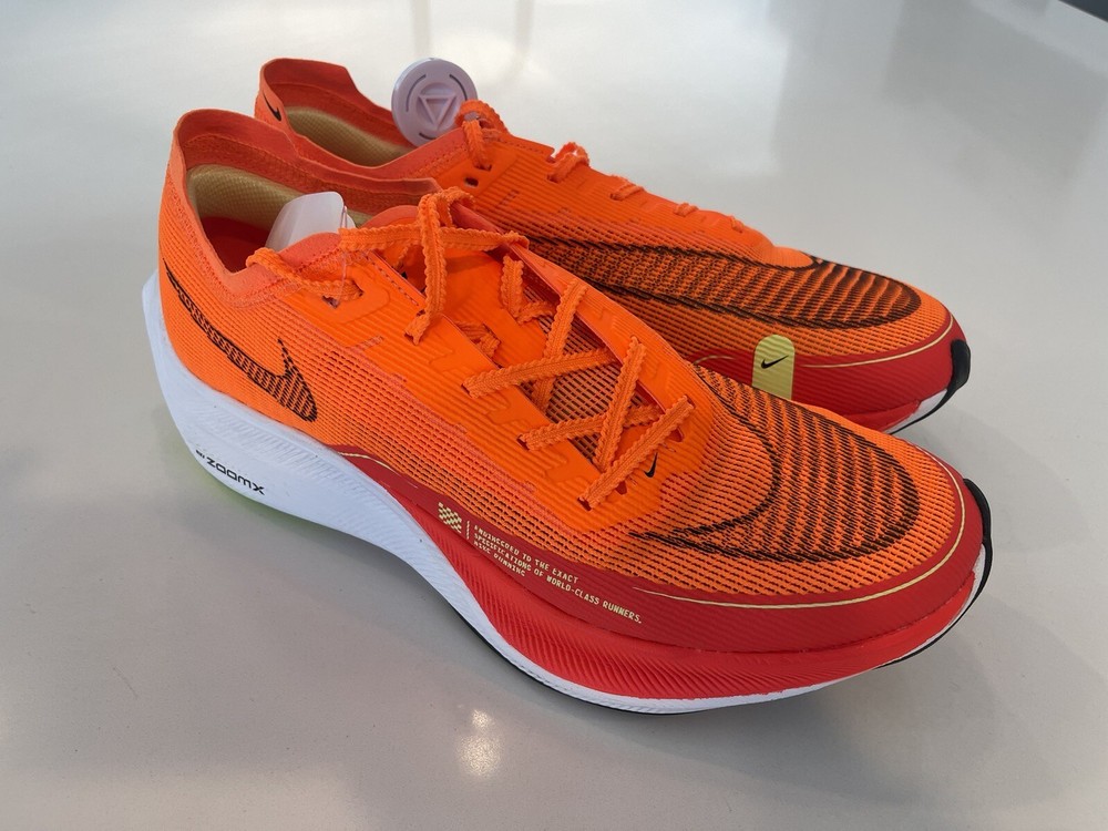 Nike ZoomX Vaporfly Next% 2 Mens Running Shoes US 12 Total Orange NWOB CU41111-800