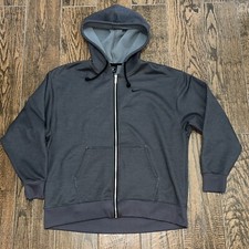 Womens Nike Dri-Fit Therma Full Zip Grey Gym Hoodie Sweatshirt Size. Medium