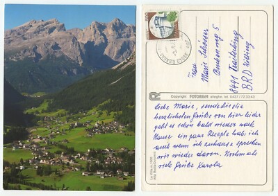 02132 - La Villa - Alta Badia - Dolomites - AK - run to Traitsching 1987