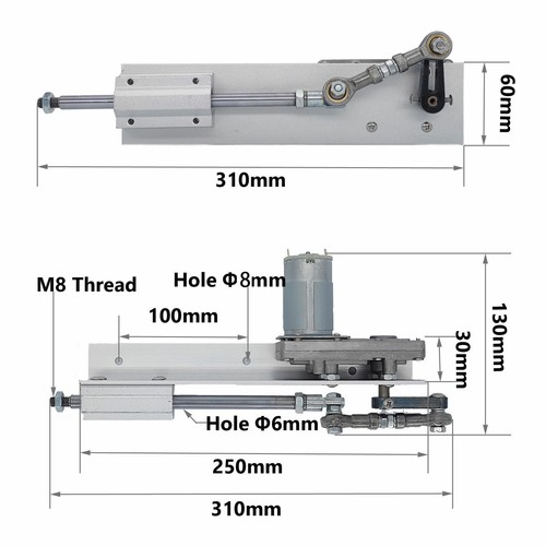 DIY Design Cycling Reciprocating LInear Actuator Motor 80mm 150mm DC 24V 160rpm - Picture 22 of 32