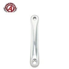 ALTALINE 175MM LONG ALLOY BICYCLE LEFT CRANK CHROME ARM SQUARE TAPER DESIGN.