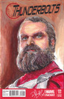 Original Art Sketch Variant Comic Thunderbolts Red Guardian Avengers Doomsday