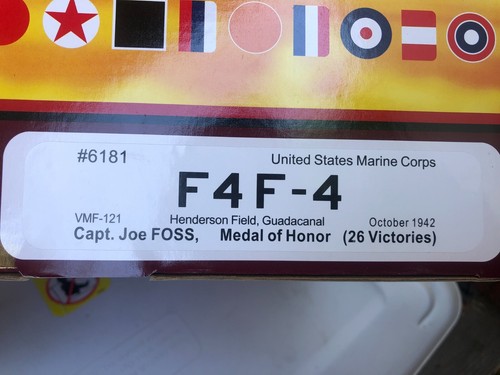 CAROUSEL 1: F4F-4, # 6181, U.S Marines, Capt. Joe FOSS, 1:48. - Picture 6 of 6