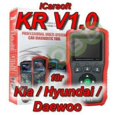 iCarsoft KR v1 KFZ Diagnose für Kia Hyundai Daewoo Motor ESP ABS Airbag uvm.