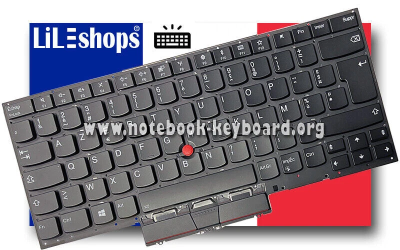Clavier Français Original Lenovo ThinkPad X1 Yoga 4th Gen 20QF 20QG 20SA 20SB - Photo 1/1