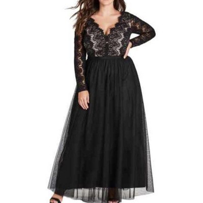 City Chic Rare Beauty Maxi Dress In Black SZ 18 NWT