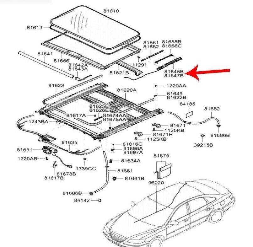 Bross Auto Parts - BSR572 Panoramic Sliding Roof Sunroof Rail Frame Glass Slider Guide Repair Parts For Mercedes CLA A C E Class W176 W177 W205 C207 C117 - Foto 10