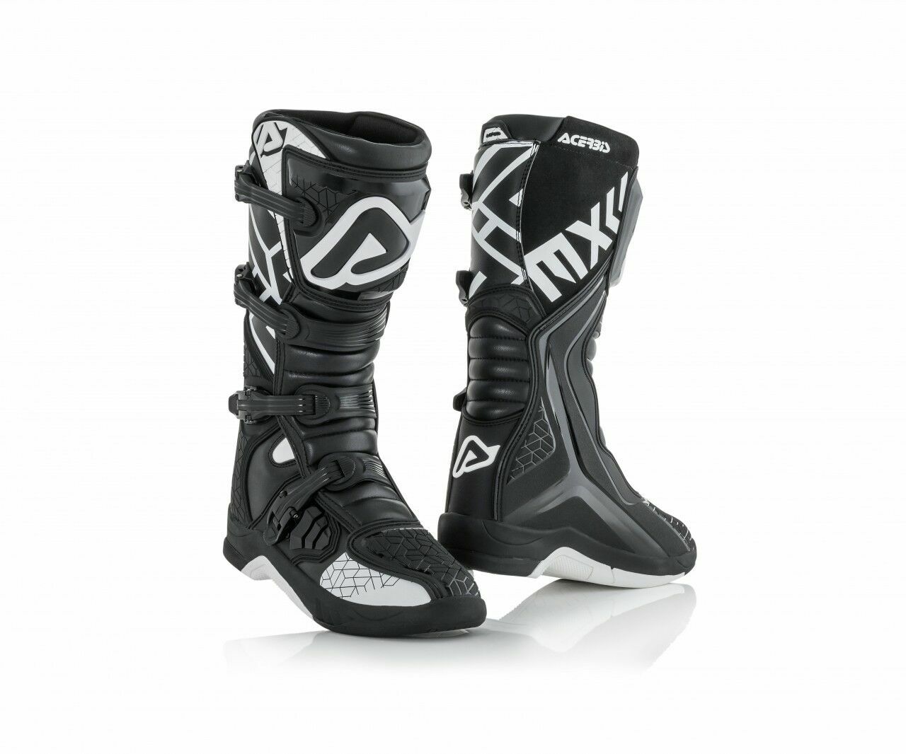 Botas De Moto Cross Enduro Acerbis X-Team Color Negro Blanco Offroad Quad ATV L