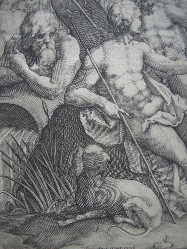 Jean Jacques Hauer (1751-1829) Juicio de París mitología grabado 1790 - Imagen 4 de 6