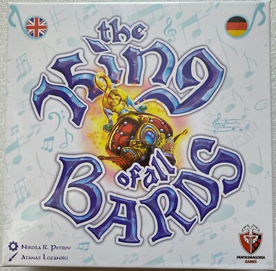 The King of all Bards Der König aller Barden Fantasmagoria Brettspiel Satire Neu