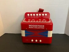 Vintage Working Accordion for Children “ Woodstock Music Collection “ Rare . RED
