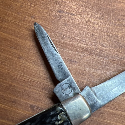 Vintage Remington R2203 2 Blade Folding Pocket Knife Swell End - Picture 3 of 11