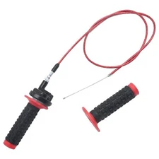 7/8"(22mm) Twist Throttle Accelerator Handle Grips and Cable Set Switch for C...