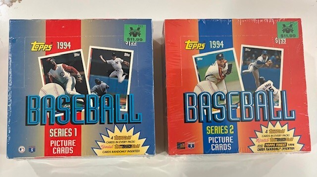 1994 Topps Baseball Series 1 & 2 Jumbo Packs Box Unopened Factory Sealed MLB  