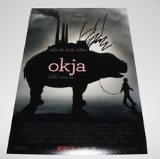 DIRECTOR BONG JOON HO SIGNED 'OKJA' 12x18 MOVIE POSTER COA PROOF JOON-HO