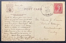 367 Lincoln First Day Cover, February 12, 1909 mailed to Constantinople, Turkey