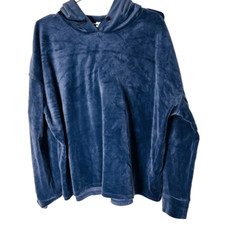 EUC DKNY Sport Grey Velvet Hoodie Medium