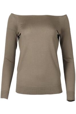 THEORY OFF THE SCHULTER WOLL TOP KLEIN