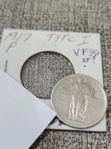 1917 P Standing Liberty Quarter VF+ / XF? Type 1