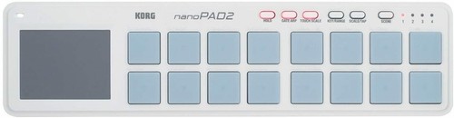 KORG nanoPAD2 Slim-Line USB MIDI Pads  White KRNANOP2W - Picture 1 of 4