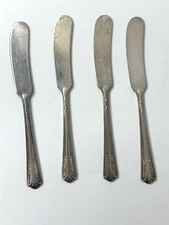 4 Sincerity Silver-Plated Butter Knives Spreaders