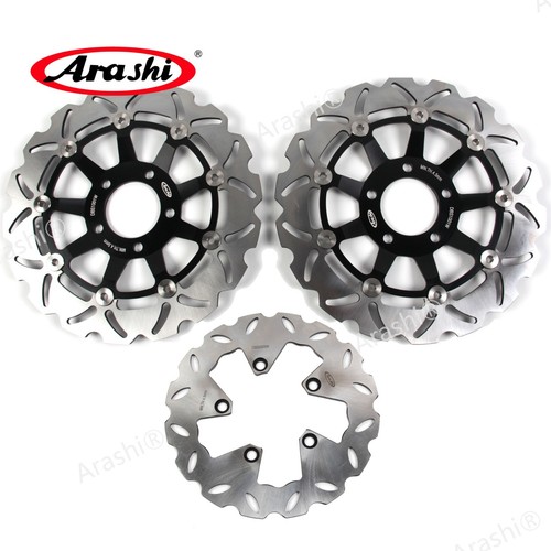 For Suzuki GSX 600 F GSX 750 F 1998-2003 Front Rear Brake Discs + Mounting Bolts - Picture 5 of 23