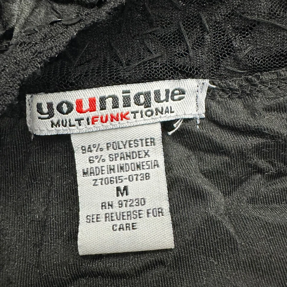 Younique Multifunktional Женская Кукла Майка Размер M Черная Измельченный Бархат Готика - Изображение 3 из 4