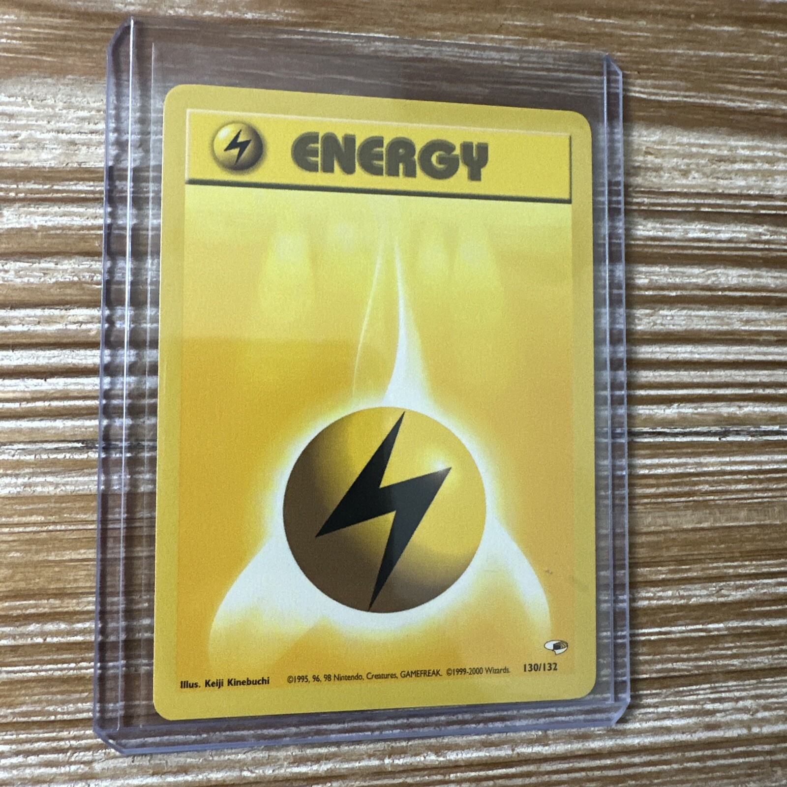 Lightning Energy 130/132 Gym Heroes Unlimited Pokemon Card LP-NM