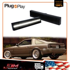 For 86-92 Toyota Supra Mk3 A70 Smoked White Led Rear Bumper Side Marker Lights For 86-92 Toyota Supra Mk3 A70 Smoked White Led Rear Bumper Side Marker Lights