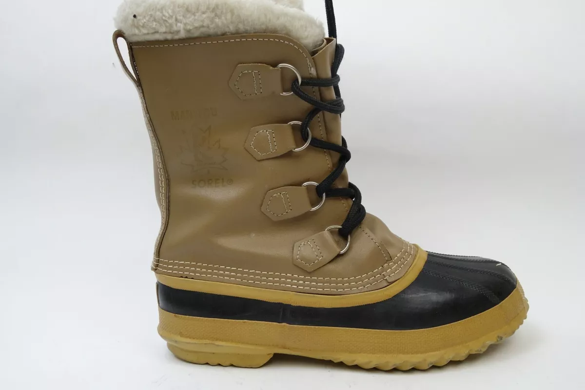 Vintage Sorel Manitou Snow Boots Waterproof Men Size 8 Made in