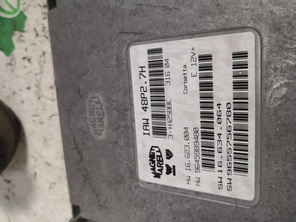 9655756780 Kit CENTRALINA MOTORE / IAW48P27H 5255960 CITROËN C2 22725 - Immagine 3 di 3