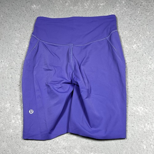 Lululemon Shorts Womens Size 6 Purple Base Pace Bike Shorts Inseam 9 in Athletic - Picture 7 of 11
