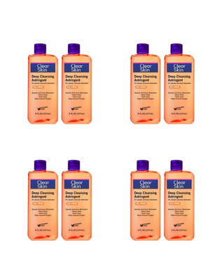 Clear Skin Deep Cleansing Astringent 2% Salicylic Acid Acne Toner Oil-Free 2Pack