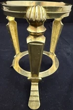 o'o'o . Brass Metal STAND for Paperweight Planter or Other Item . 5" tall x 4"
