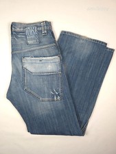 Take Two Upgrade Distressed Baggy Jeans Uomo W32 Stonewash Y2K Skater Denim 530