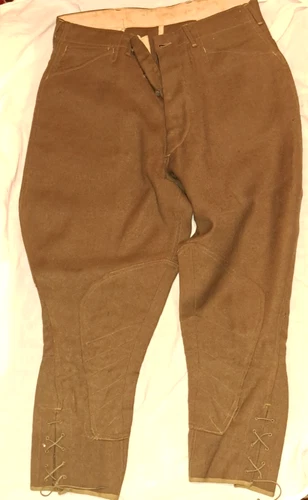VTG WW1 WWI American US Army Military Wool Breeches Pants Trousers original 32