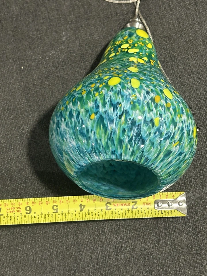 Tech Lighting FJ Freejack soplado a mano vidrio multicolor luz colgante cable de 50” Foto 4 de 4