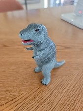 Vintage 1987 DINOSAUR T Rex Plastic T-Rex H-G Inc 3.25" Inch Tall Cool TRex Cute
