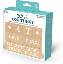 NIB Genuine Fred Who's Counting Wooden Countdown Blocks Daily Living