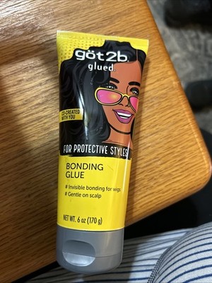 Got2b Glued Bonding Glue, For Protective styles, Gentle on Scalp, Wig Glue 6 oz