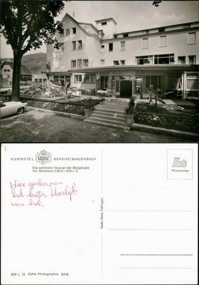 Postcard Bensheim Kur Hotel Crown 1960