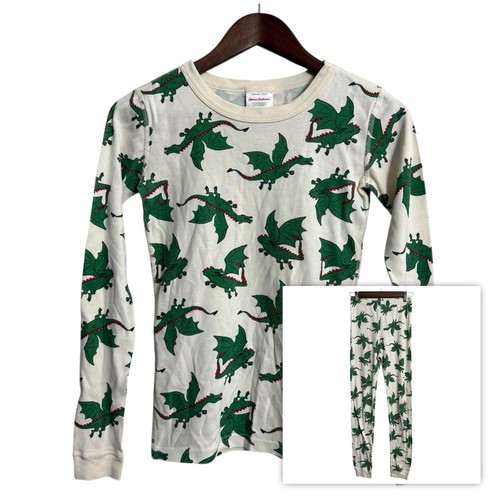 Hanna Andersson pajama pj set kids 14 unisex dragons fantasy matching organic