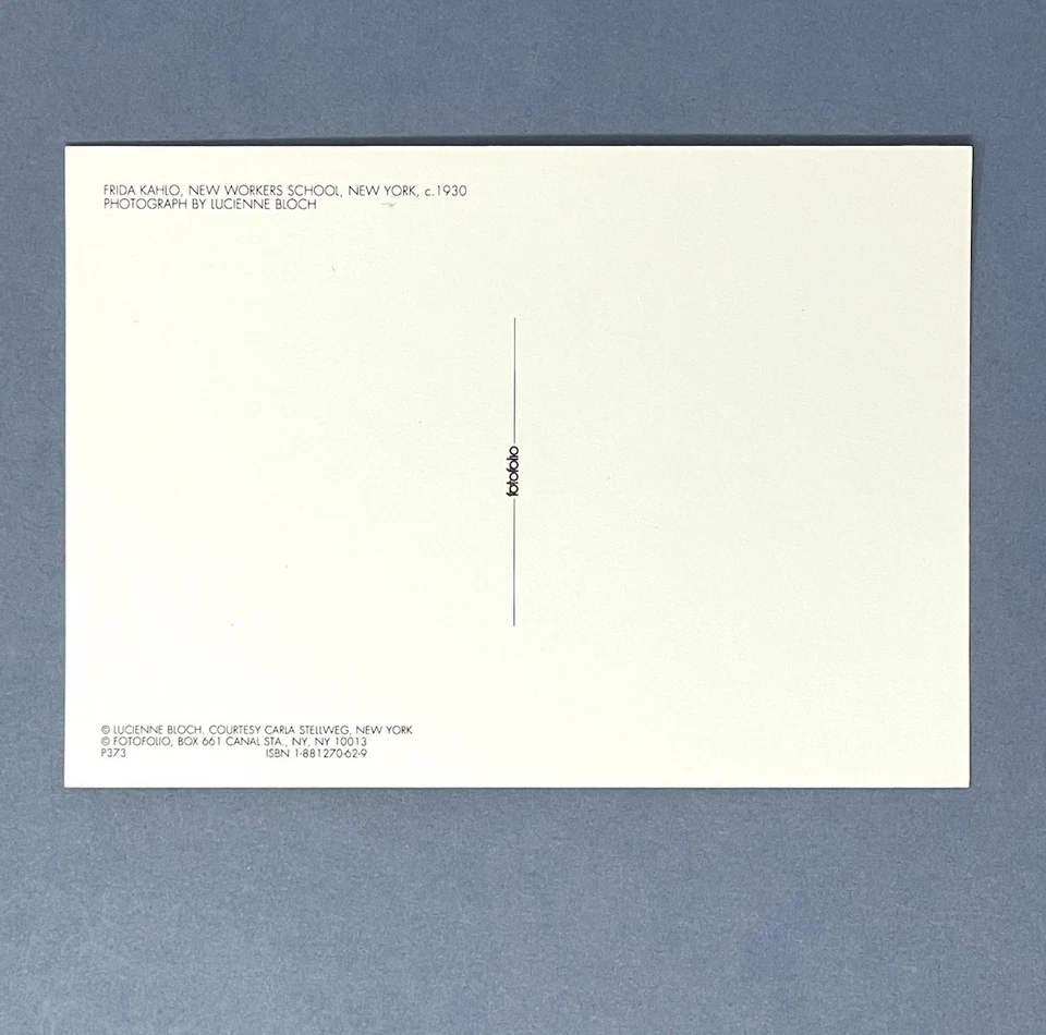 Frida Kahlo In New York 1930 Photo By Lucienne Bloch Fotofolio Art Print Card - Image 2 of 4