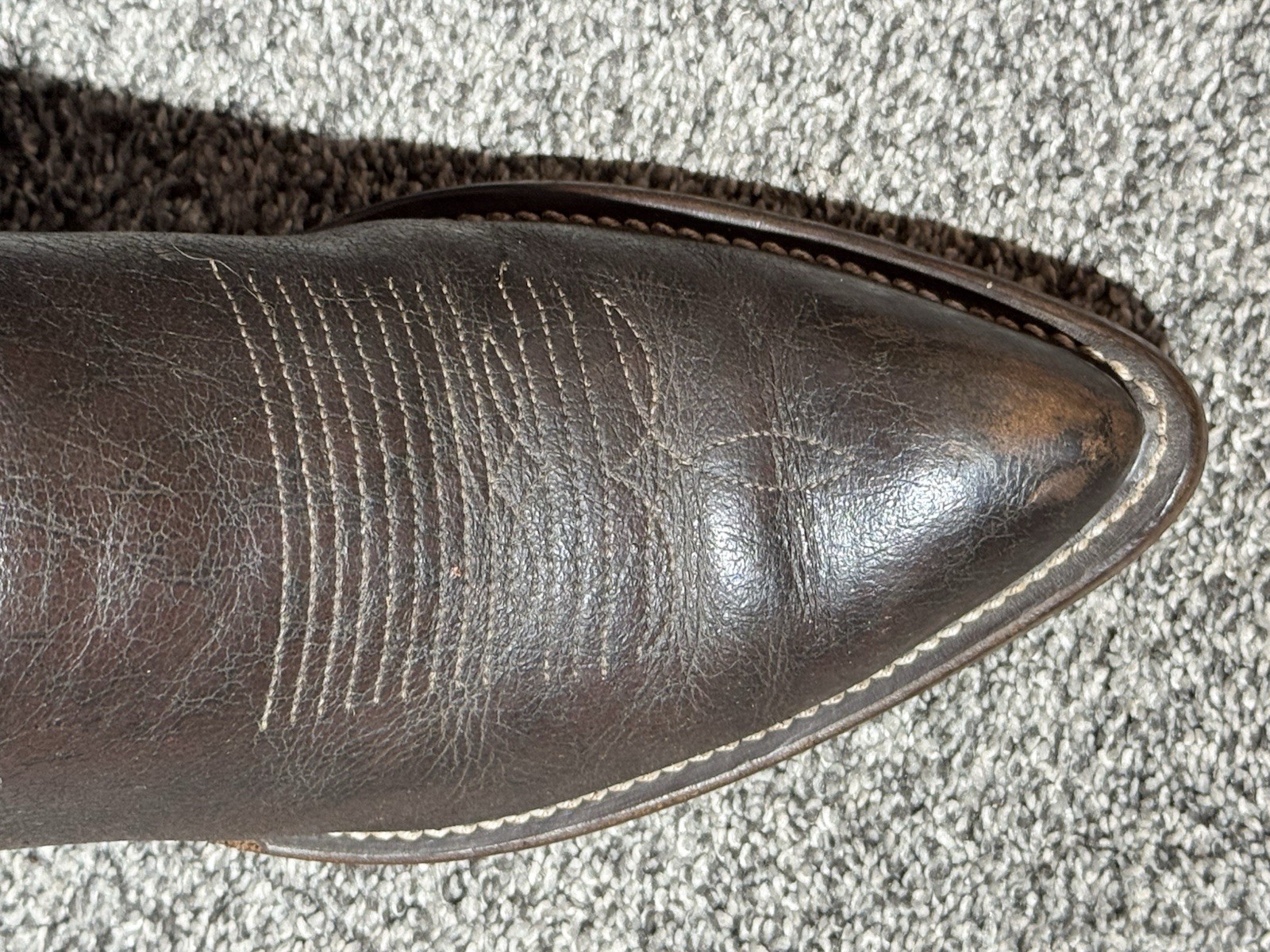 Tony Lama Men’s Vintage Exotic Cowboy Boots Size 8.5 D Gold Label Caribou J-toe