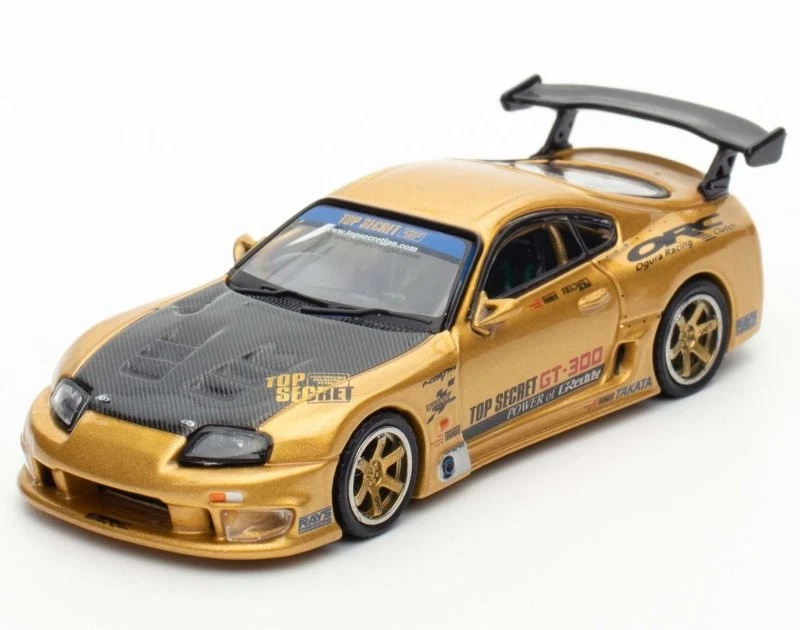 TOYOTA Supra (A80) Top Secret GT300  - gold - Inno 1:64 - Immagine 2 di 4