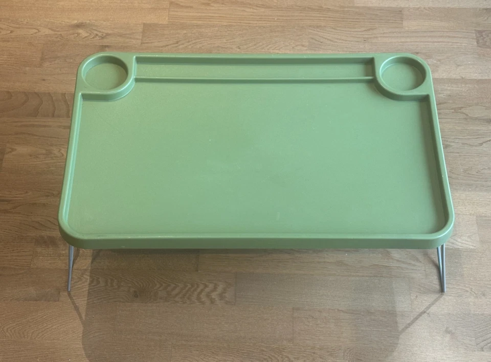 IKEA Nordby Verde Oliva Plegable Cama Laptop Bandeja Mesa - Raro Retro De Colección Foto 2 de 4