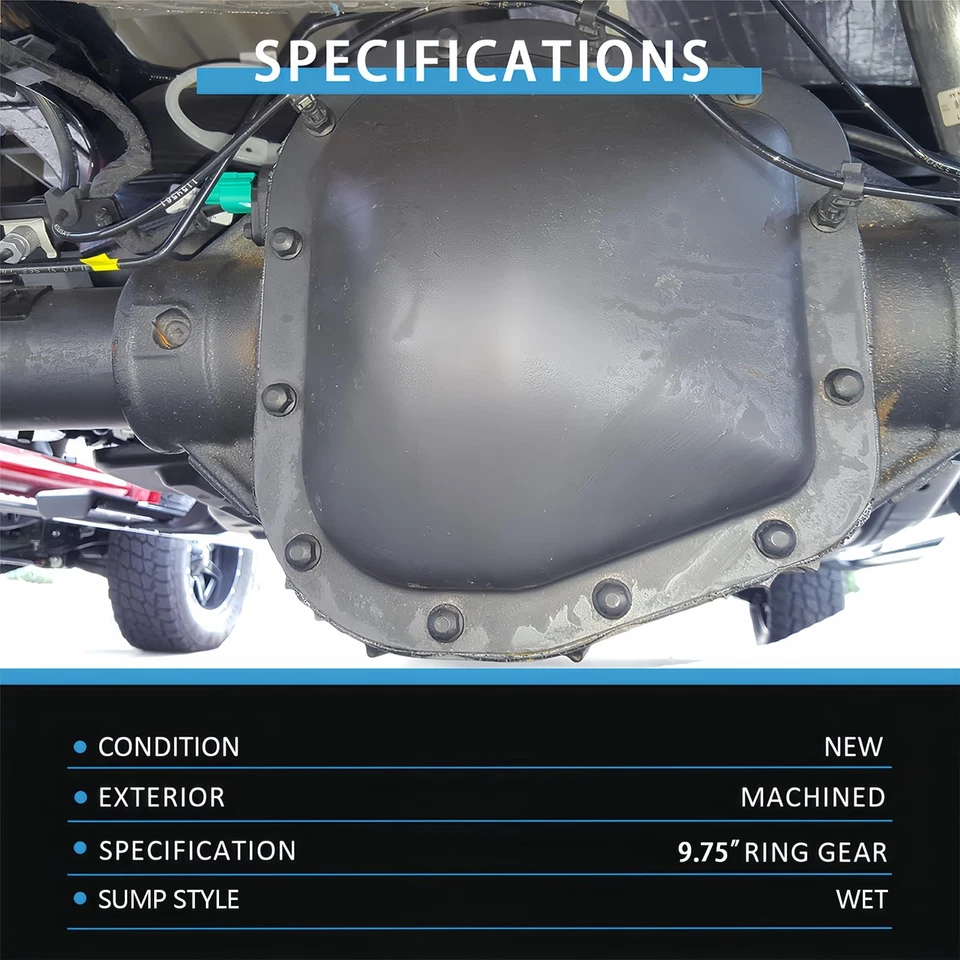 Cubierta del diferencial trasero con junta magnética y pernos para Ford F150 Transit E150 Foto 3 de 4