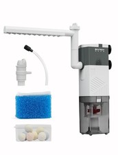 Aquarium Internal Filter 4 In 1 Fish Tank Pump Sponge Fits 5-30 Gallon 160 GPH