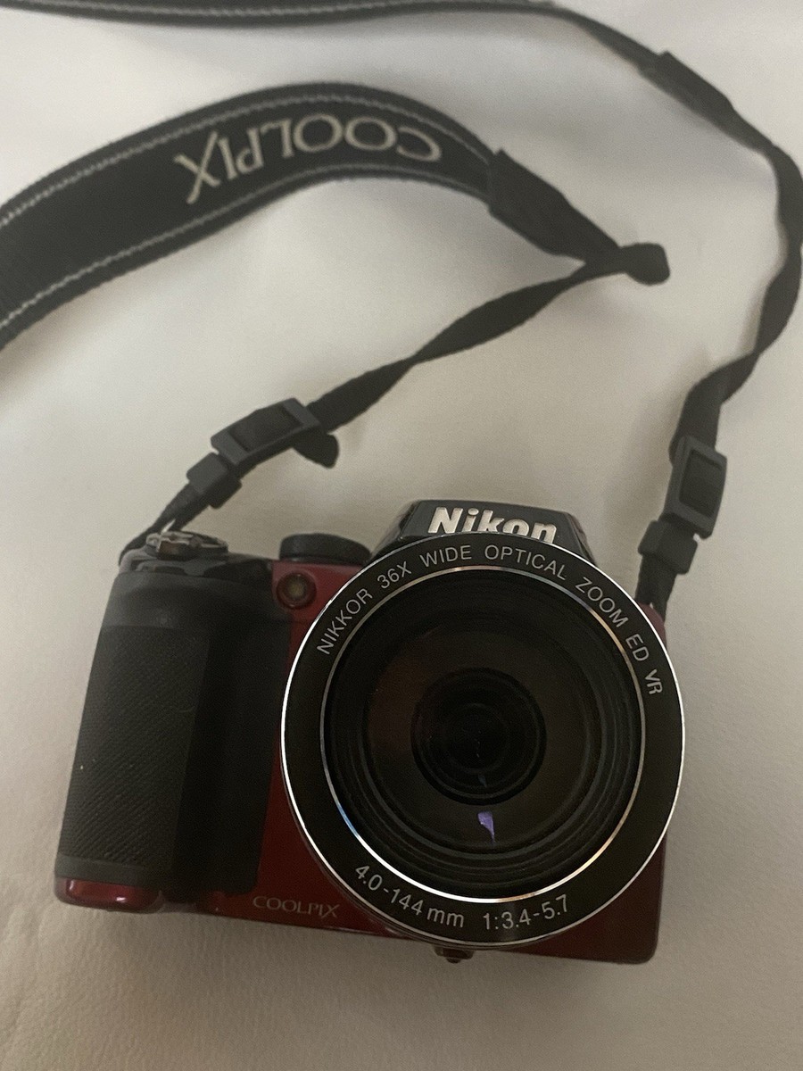 Nikon CoolPix P500 Red Digital Camera - 12.1 MP 36x Zoom Y2K